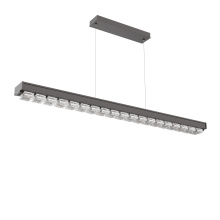 Hammerton PLB0100-60-GP-TP-CA1-L3-000 - Tessera 60-Inch Linear Chandelier