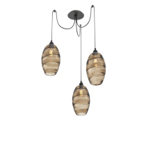 Hammerton SCB0035-03-MB-OB-C01-E2 - Ellisse Round 3pc Swag Multi-Pendant