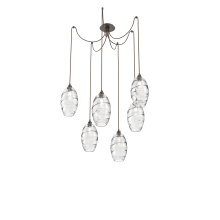 Hammerton SCB0035-06-FB-OC-C01-E2 - Ellisse Round 6pc Swag Multi-Pendant