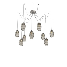 Hammerton SCB0035-09-BS-OS-C01-E2 - Ellisse Round 9pc Swag Multi-Pendant