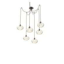 Hammerton SCB0036-06-FB-OA-C01-E2 - Coppa Round 6pc Swag Multi-Pendant