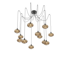 Hammerton SCB0036-12-MB-OB-C01-E2 - Coppa Round 12pc Swag Multi-Pendant