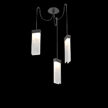 Hammerton SCB0042-03-MB-CG-C01-L3 - Parallel Glass Round 3pc Swag Multi-Pendant