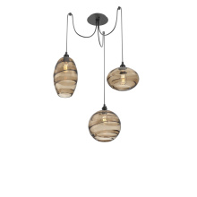 Hammerton SCB0048-03-MB-OB-C01-E2 - Misto Round 3pc Swag Multi-Pendant