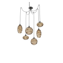 Hammerton SCB0048-06-MB-OB-C01-E2 - Misto Round 6pc Swag Multi-Pendant