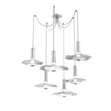 Hammerton SCB0099-06-CS-00-C01-L3-WI - Cumulus Round 6pc Swag Multi-Pendant Chandelier