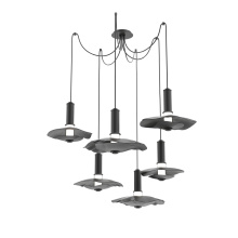 Hammerton SCB0099-06-MB-00-C01-L3-BI - Cumulus Round 6pc Swag Multi-Pendant Chandelier
