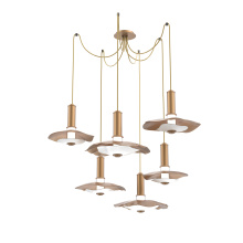 Hammerton SCB0099-06-NB-00-C01-L3-WI - Cumulus Round 6pc Swag Multi-Pendant Chandelier