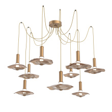 Hammerton SCB0099-09-NB-00-C01-L3-MI - Cumulus Round 9pc Swag Multi-Pendant Chandelier