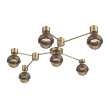 Hammerton SMB0093-HL-GB-B-L1-BB - Cabochon Flush Mount Wall Sconce Gilded Brass