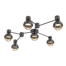 Hammerton SMB0093-HL-GP-A-L3-MS - Cabochon Flush Mount Wall Sconce Graphite