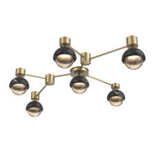 Hammerton SMB0093-HL-NB-A-L1-BM - Cabochon Flush Mount Wall Sconce Novel Brass