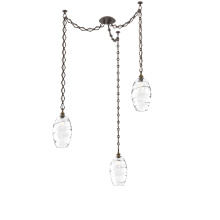 Hammerton SNB0035-03-FB-OC-CH1-E2 - Ellisse Multi Light Pendant Multi Port Canopy Flat Bronze