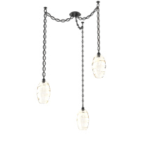 Hammerton SNB0035-03-MB-OA-CH2-E2 - Ellisse Multi Light Pendant Multi Port Canopy Matte Black
