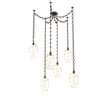 Hammerton SNB0035-06-FB-OA-CH1-E2 - Ellisse Multi Light Pendant Multi Port Canopy Flat Bronze