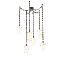 Hammerton SNB0035-06-FB-OA-CH2-E2 - Ellisse Multi Light Pendant Multi Port Canopy Flat Bronze