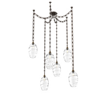 Hammerton SNB0035-06-FB-OC-CH3-E2 - Ellisse Multi Light Pendant Multi Port Canopy Flat Bronze