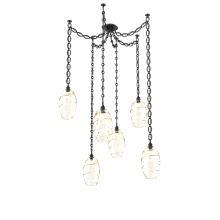 Hammerton SNB0035-06-MB-OA-CH2-E2 - Ellisse Multi Light Pendant Multi Port Canopy Matte Black