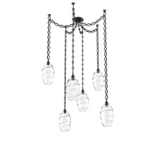Hammerton SNB0035-06-MB-OC-CH2-E2 - Ellisse Multi Light Pendant Multi Port Canopy Matte Black