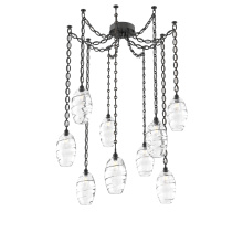 Hammerton SNB0035-09-MB-OC-CH2-E2 - Ellisse Multi Light Pendant Multi Port Canopy Matte Black