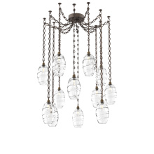 Hammerton SNB0035-12-FB-OC-CH1-E2 - Ellisse Multi Light Pendant Multi Port Canopy Flat Bronze
