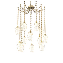 Hammerton SNB0035-12-GB-OA-CH3-E2 - Ellisse Multi Light Pendant Multi Port Canopy Gilded Brass