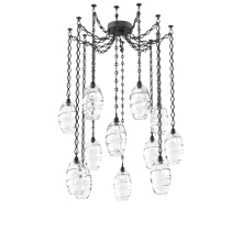 Hammerton SNB0035-12-MB-OC-CH1-E2 - Ellisse Multi Light Pendant Multi Port Canopy Matte Black