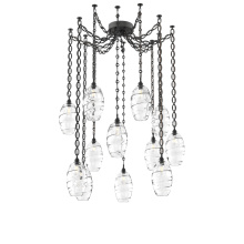 Hammerton SNB0035-12-MB-OC-CH2-E2 - Ellisse Multi Light Pendant Multi Port Canopy Matte Black