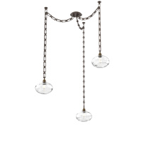Hammerton SNB0036-03-FB-OC-CH3-E2 - Coppa Multi Light Pendant Multi Port Canopy Flat Bronze