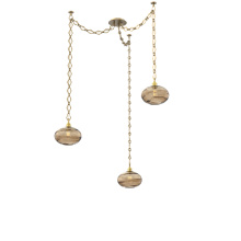 Hammerton SNB0036-03-GB-OB-CH1-E2 - Coppa Multi Light Pendant Multi Port Canopy Gilded Brass
