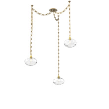 Hammerton SNB0036-03-GB-OC-CH3-E2 - Coppa Multi Light Pendant Multi Port Canopy Gilded Brass