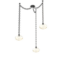 Hammerton SNB0036-03-MB-OA-CH2-E2 - Coppa Multi Light Pendant Multi Port Canopy Matte Black