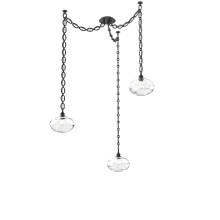 Hammerton SNB0036-03-MB-OC-CH2-E2 - Coppa Multi Light Pendant Multi Port Canopy Matte Black