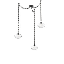 Hammerton SNB0036-03-MB-OC-CH3-E2 - Coppa Multi Light Pendant Multi Port Canopy Matte Black