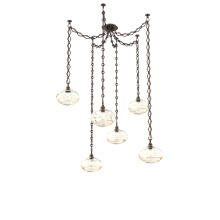 Hammerton SNB0036-06-FB-OA-CH1-E2 - Coppa Multi Light Pendant Multi Port Canopy Flat Bronze