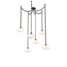 Hammerton SNB0036-06-FB-OA-CH2-E2 - Coppa Multi Light Pendant Multi Port Canopy Flat Bronze