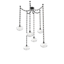 Hammerton SNB0036-06-MB-OC-CH3-E2 - Coppa Multi Light Pendant Multi Port Canopy Matte Black