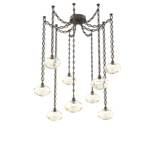 Hammerton SNB0036-09-FB-OA-CH2-E2 - Coppa Multi Light Pendant Multi Port Canopy Flat Bronze