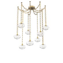 Hammerton SNB0036-09-GB-OC-CH2-E2 - Coppa Multi Light Pendant Multi Port Canopy Gilded Brass