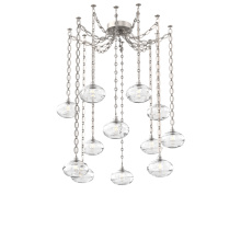 Hammerton SNB0036-12-BS-OC-CH2-E2 - Coppa Multi Light Pendant Multi Port Canopy Beige Silver