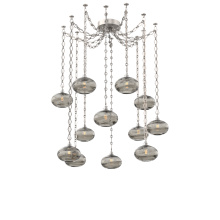 Hammerton SNB0036-12-BS-OS-CH1-E2 - Coppa Multi Light Pendant Multi Port Canopy Beige Silver