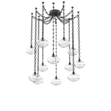 Hammerton SNB0036-12-MB-OC-CH1-E2 - Coppa Multi Light Pendant Multi Port Canopy Matte Black