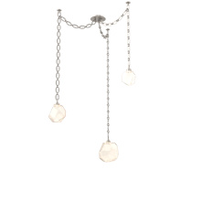 Hammerton SNB0039-03-BS-A-CH2-L1 - Gem Multi Light Pendant Multi Port Canopy Beige Silver