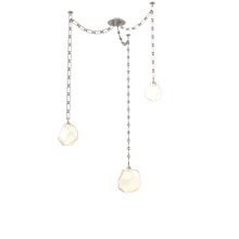 Hammerton SNB0039-03-BS-A-CH3-L3 - Gem Multi Light Pendant Multi Port Canopy Beige Silver