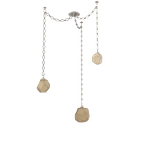 Hammerton SNB0039-03-BS-B-CH1-L1 - Gem Multi Light Pendant Multi Port Canopy Beige Silver