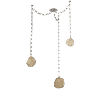 Hammerton SNB0039-03-BS-B-CH3-L1 - Gem Multi Light Pendant Multi Port Canopy Beige Silver