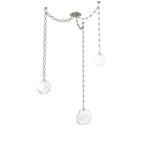 Hammerton SNB0039-03-BS-C-CH2-L3 - Gem Multi Light Pendant Multi Port Canopy Beige Silver
