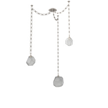 Hammerton SNB0039-03-BS-S-CH3-L3 - Gem Multi Light Pendant Multi Port Canopy Beige Silver