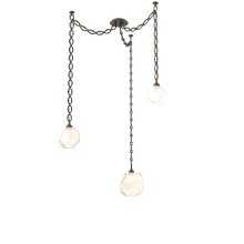 Hammerton SNB0039-03-FB-A-CH2-L3 - Gem Multi Light Pendant Multi Port Canopy Flat Bronze