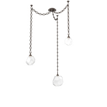 Hammerton SNB0039-03-FB-C-CH1-L3 - Gem Multi Light Pendant Multi Port Canopy Flat Bronze